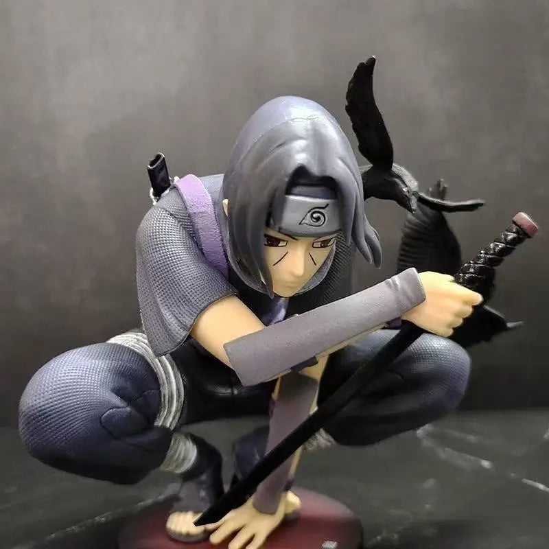Anime Naruto Gk Uchiha Itachi Dark Department Hockende Krähe Illusion Actionfiguren Puppenmodell Dekoration Statue Spielzeug Geschenke