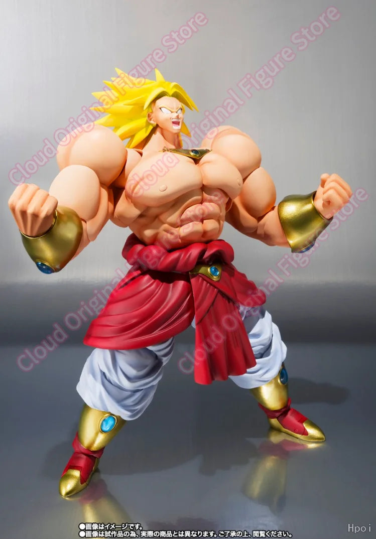 In Stock 100% Original Bandai S.H.Figuarts Broly 40th Anime PVC 22cm Action Figure Collectible Model Toys Decoration