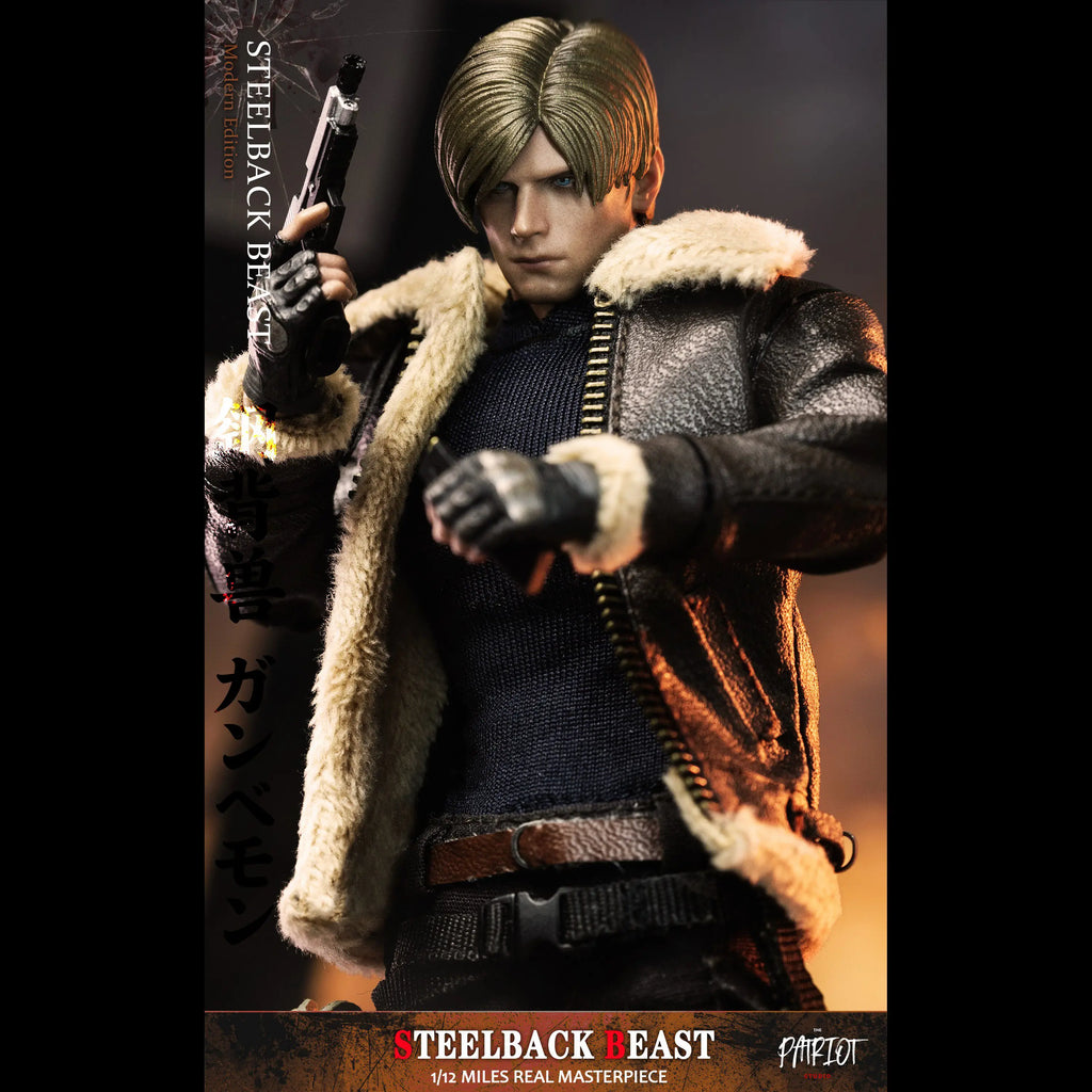 In Stock Genuine Patriot Studio Steelback Beast 1/12 Miles Real Masterpiece Resident Evil Leon S. Kennedy Collectible Figure
