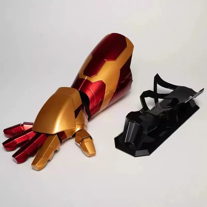 Нов Iron Man Лява и дясна ръка Mk42 Броня Носима ръка Дистанционно и гласово управление Косплей Модел Подаръци Играчка Персонализирани