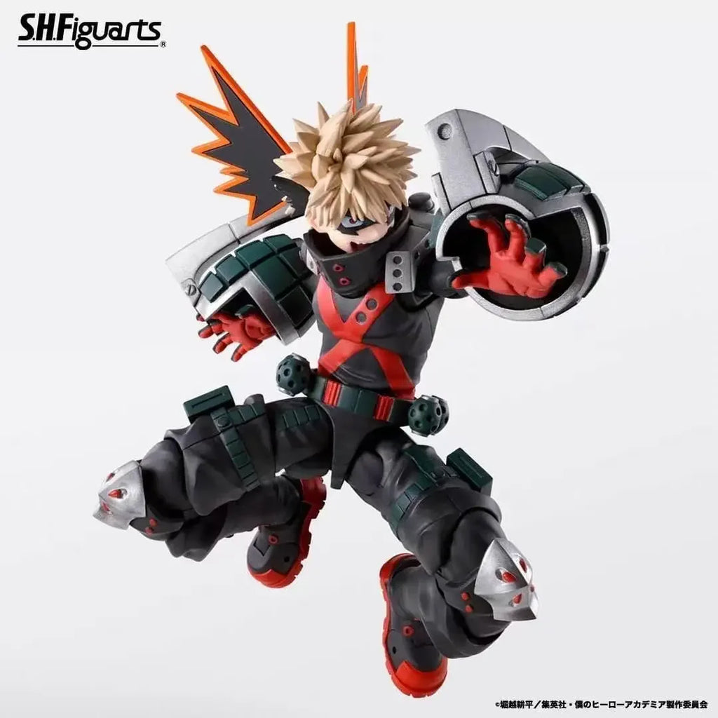 Bandai SHF My Hero Academy Bakugo Katsuki Finished Model Can Be Hands-Owned Collectible Model Decoration Anime Figure Model Toy