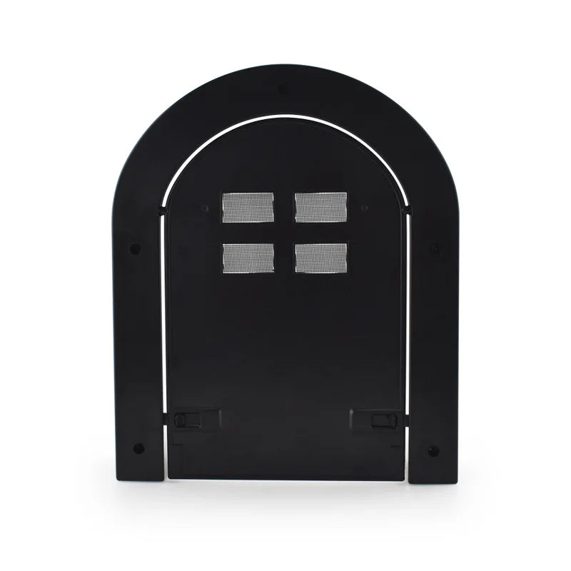 Concise Cat Doors 4 Way Locking Magnetic Kitten Pet Entry And Exit Entrance Gate Safe Cats Flap Door Suitable For Window & Door