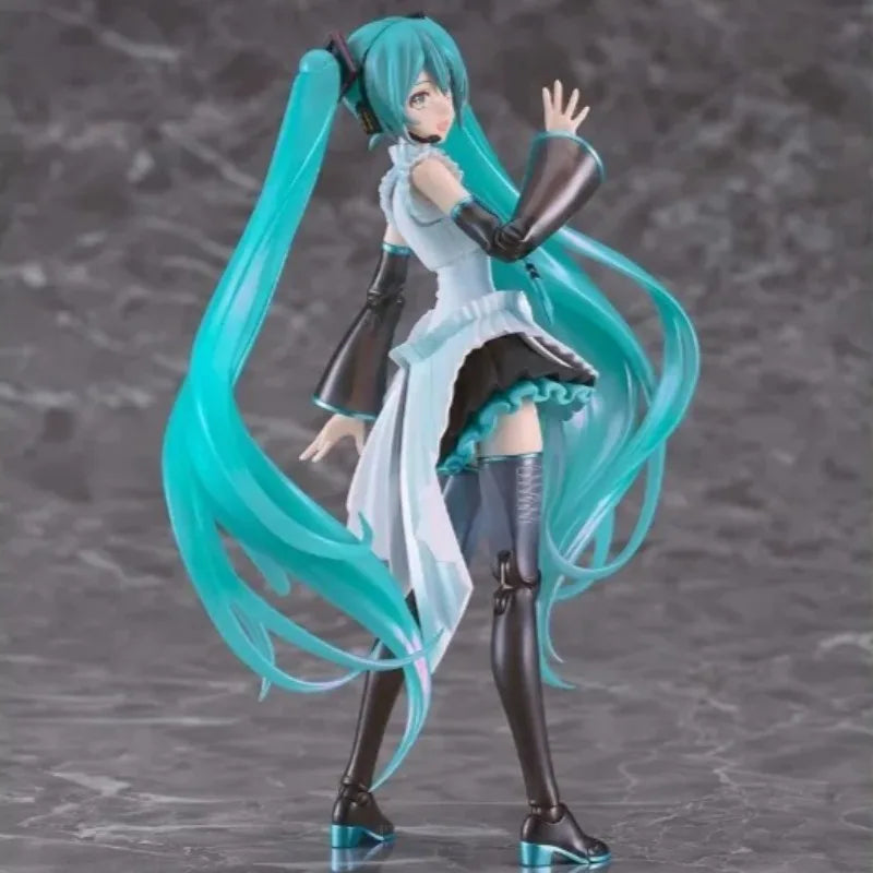 Max Factory Original Genuine Vocaloid Hatsune Miku Plamatea Happy 16th Birthday Ver. 16cm Collections Model Toy Action Figures