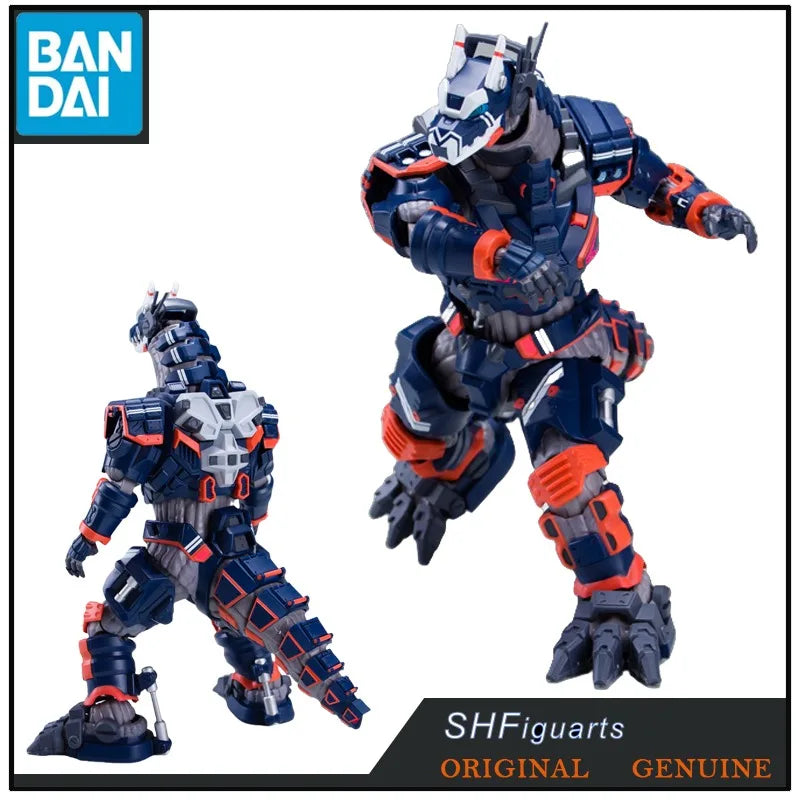 Bandai Original  SHF EARTH GARON TYPE 23 SPECIAL TACTICAL ARMORED KAUU Anime Action Figures Toy for Boy Kid Gift Model Ornaments