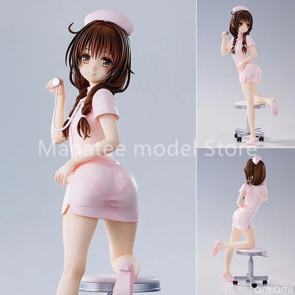 Union Creative Original To Love-Ru Darkness Mikan Yuuki Nurse Cosplay PVC Action Figure Anime Model Toys Collection Doll Gift