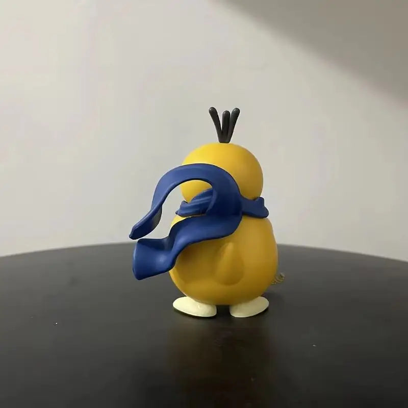 New Pokemon Serie Psyduck Gatling Gun Figure Toy Cute Duck Collection Creative Figurine Model Anime Peripheral Boys Gift