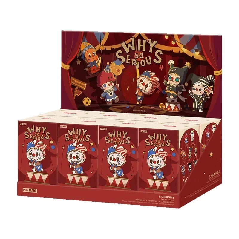 POP MART LABUBU WHYSOSERIOUS Series Circus Clown Weird Carnival Blind Box Toy Anime Action Figure Surprise Birthday Present