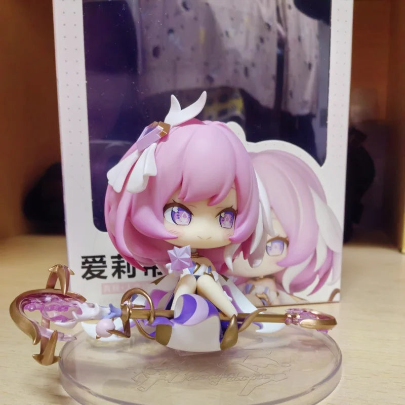 Mihoyo Official Genuine Game Elysia Figure Honkai Impact 3 Elysia Desktop Accessories Cosplay Decoration Halloween Birthday Toys
