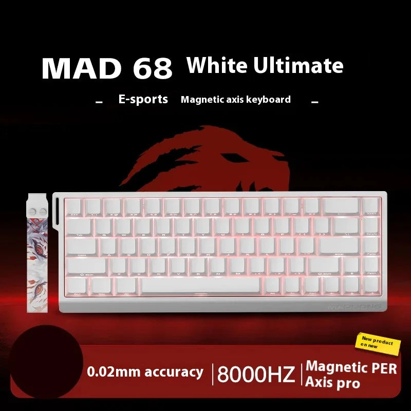 FGG Madlions Mad60 Mad68 He Mechanische Tastatur Magnetschalter 8k Wired Rgb Hot Swap Benutzerdefinierte Tastatur Esport Spiel Geschenk Zubehör