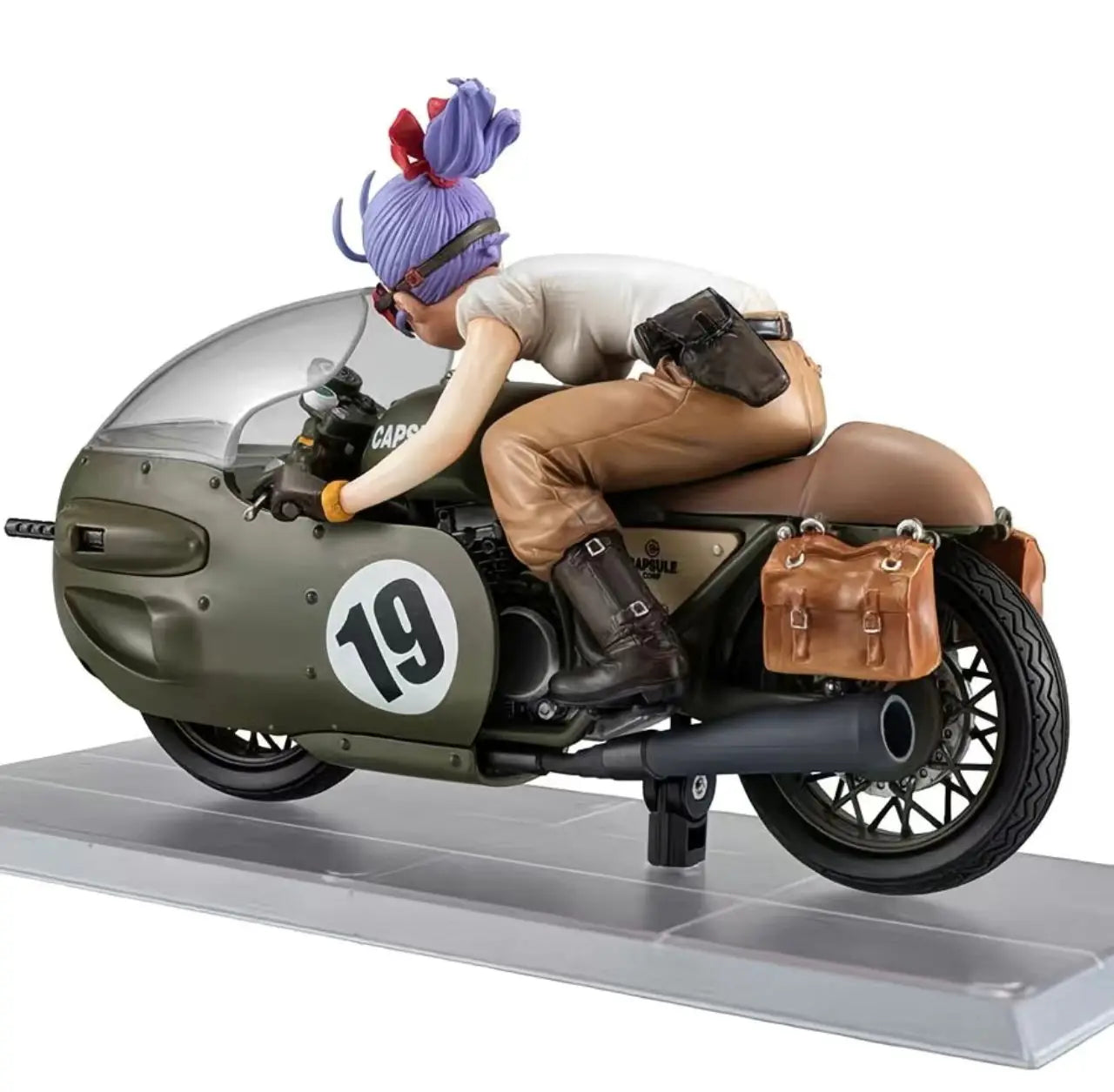 In Stock Original MegaHouse DESKTOP Dragon Ball Z Bulma Ride A Motorcycle Anime Action Figures Boxed Collection Model Toys