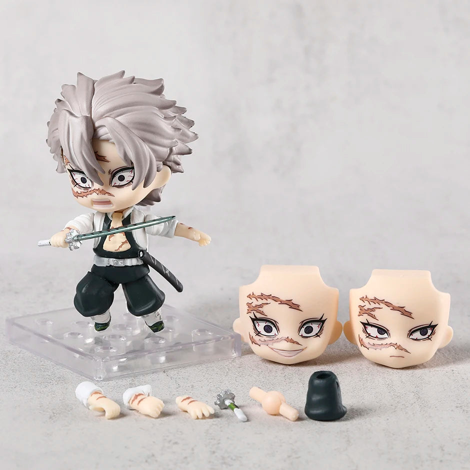 Shinazugawa Sanemi Q Figure PVC Action Model Toy Anime Doll