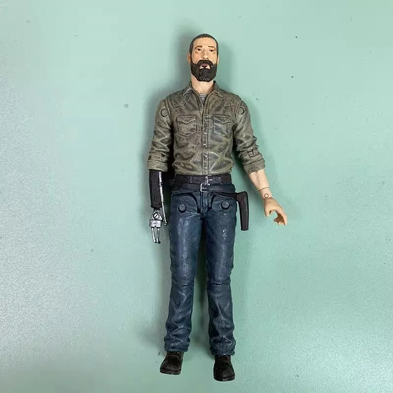 Genuine Bulk 5 Inch Action Figure Rick Grimes Morgan Jones Andrea Pvc Anime Model Collectible Toy