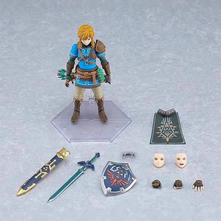 2025 new In Stock Figma626 Link The Legend Of Zelda: Tears Of The Kingdom Wild Breath Mobile Handheld Model Anime Toy