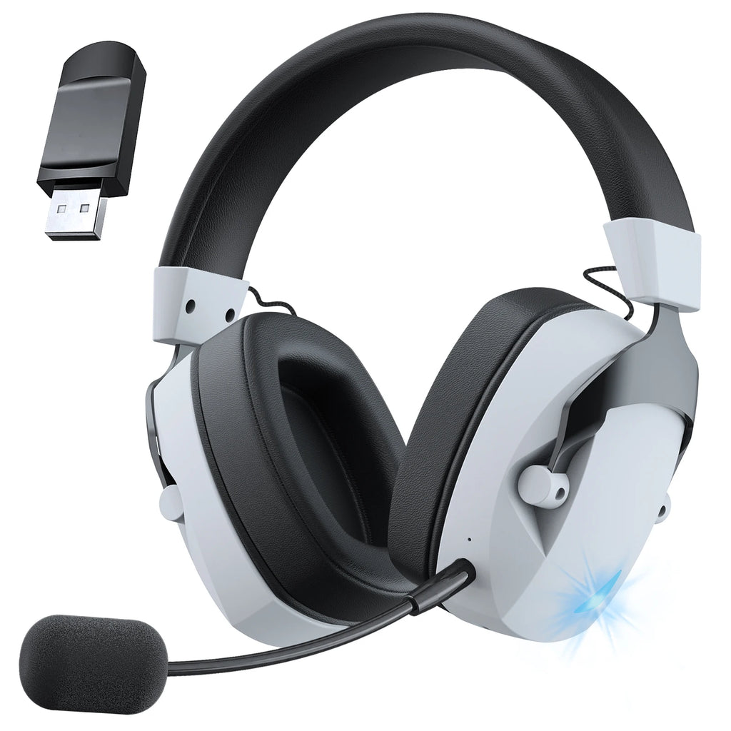 Acinaci 2.4GHz Wireless Gaming Headset for PS5, PS4 Gamers, PC, Nintendo Switch, Bluetooth Gaming Headphones and microphone