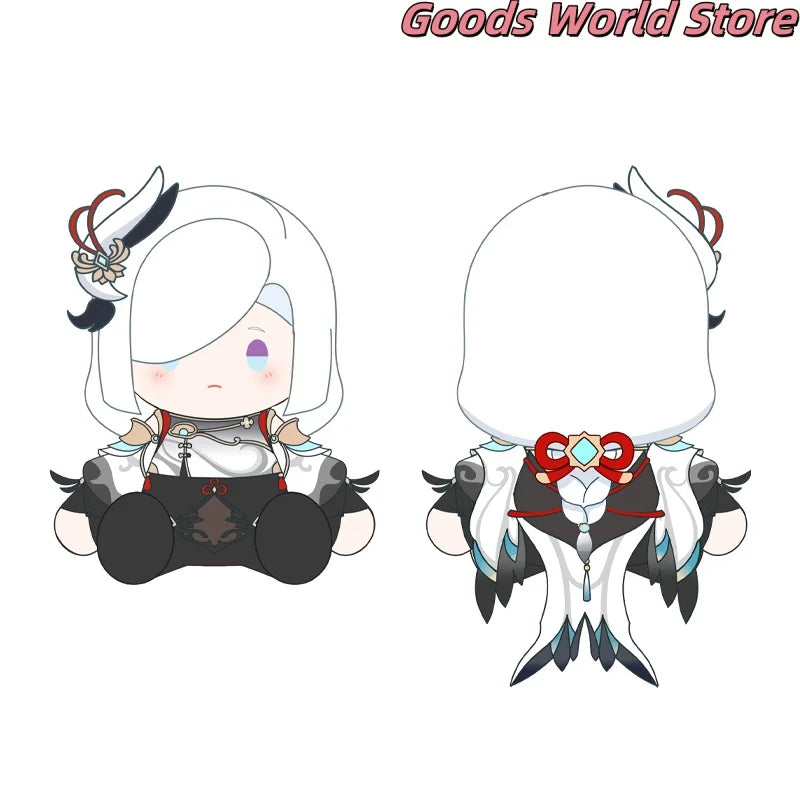 Shenhe Kissen Modell Ornament Dekoration Mihoyo Spiel Genshin Impact Shenhe Cosplay Kostüm Anime Figur Modell ACGN Halloween Geschenk