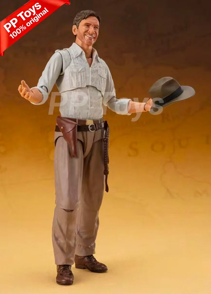 100% Original Bandai SH Figuarts SHF Indiana Jones Raiders of The Lost Ark Ver Action Figures Model Collectible Toy In Stock