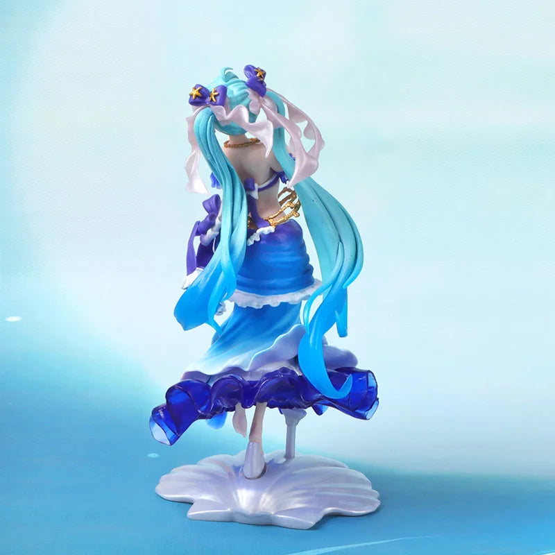24CM Anime Hatsune Miku Figure Artist Masterpiece Fairy Tale Princess Series Little Mermaid  Model Toy Gift Action Figure