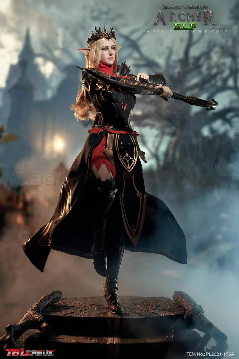 【MT】Original TBLeague PL2021-175A Elf Archer-Black 1/6 Scale Action Figure
