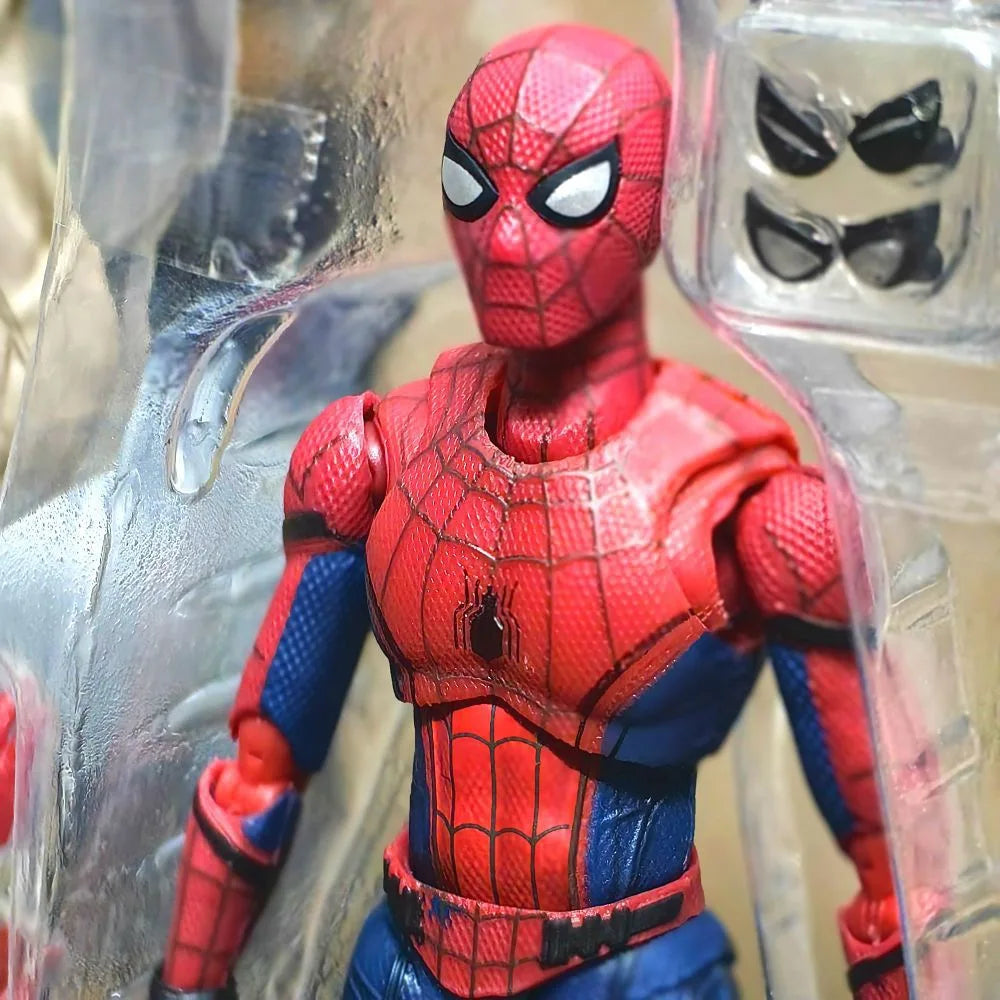 SHF Spider-Man Action Figure Model Anime Spiderman Homecoming Peter Parker Figurine PVC Collection Movable Toys for Gifts