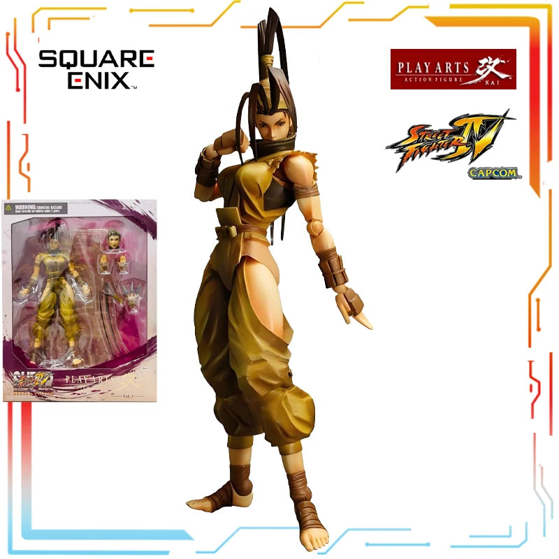 SQUARE ENIX Original PLAY ARTS Modified Finished Movable Doll Street Fighter 4 Anime Action Figure Model Toys Gifts for Boys