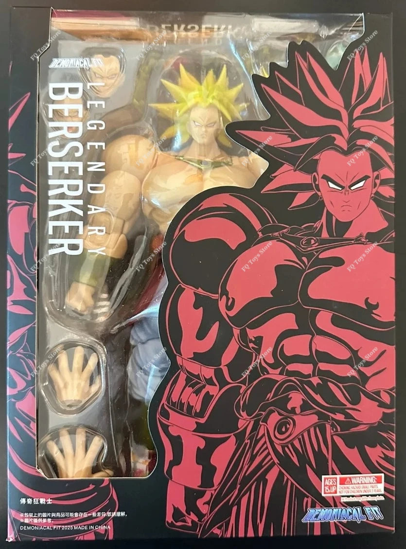 In Stock Dragon Ball Demoniacal Fit DF SHF SSJ Legendary Berserker Broly Action Figure Toy Gift Model