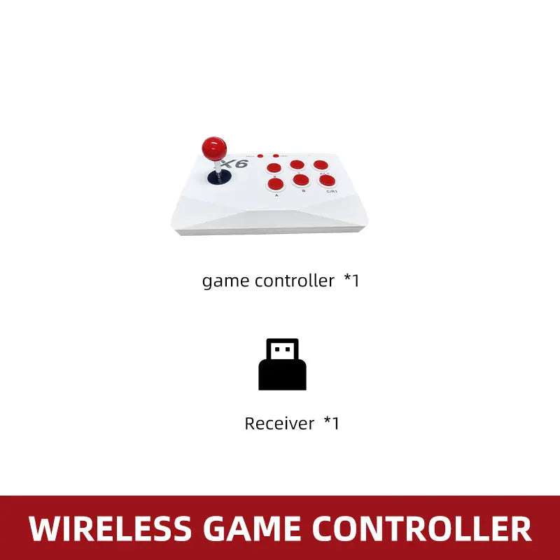 1PCS/2PCS Wireless Arcade Gamepad For M8 Retro Game Stick Rocker Arcade Joystick with 2.4Ghz Receiver Game Controller