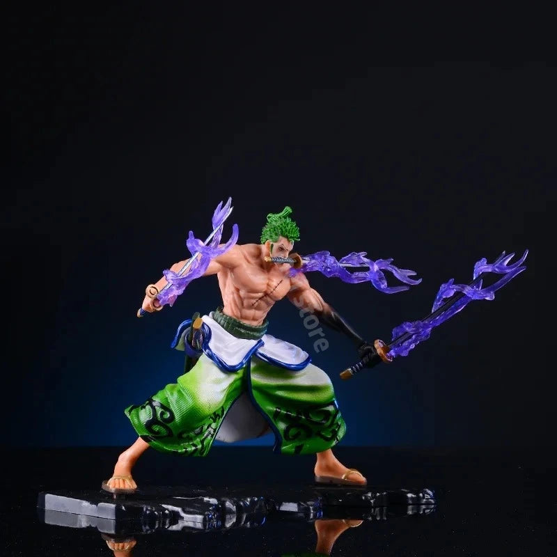 New 20cm One Piece Anime Figure GK Roronoa Zoro Action Figure PVC Collection Cartoon Model Doll Gift Toys Decoration
