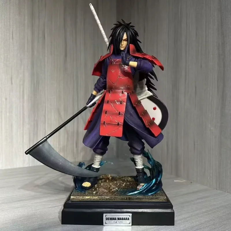 in stock 30cm NARUTO Uchiha Madara PVC Anime Character Model Figure Gifts Desktop Decorat Ornament Birthday toy gift for kids