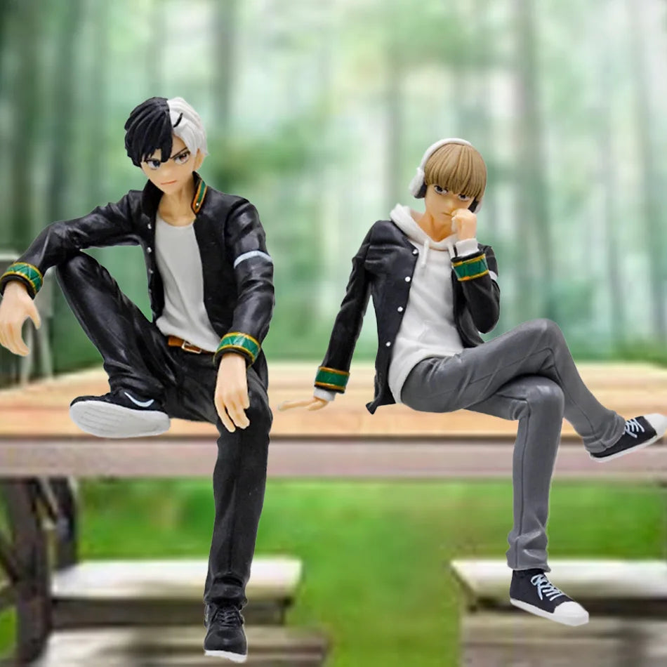 15CM Anime WIND BREAKER Sakura Haruka Figure Kaji Ren Noodle Stopper Figure Sitting Model Toy Gift Doll Aciton Figure