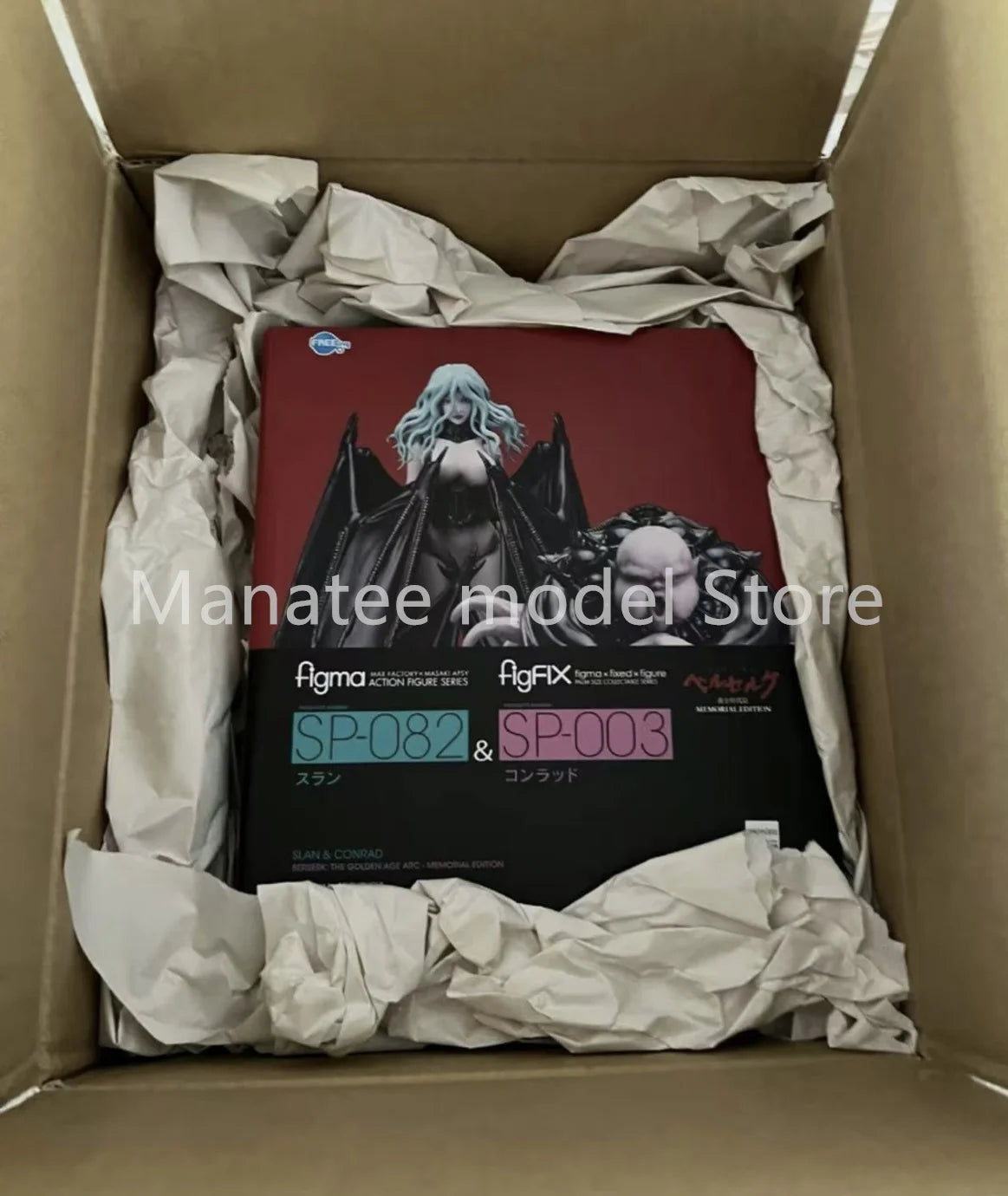FREEing Original figma - Movie "Berserk" Slan & figFIX Conrad PVC Action Figure Anime Model Toys Collection Doll Gift