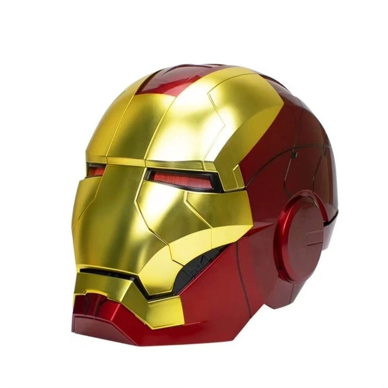 Iron Man Animationsfigur Helm Jarvis 1:1 Sammlungsstufe Mk5 Helm Intelligente Sprachsteuerung zum Öffnen und Schließen des Helms
