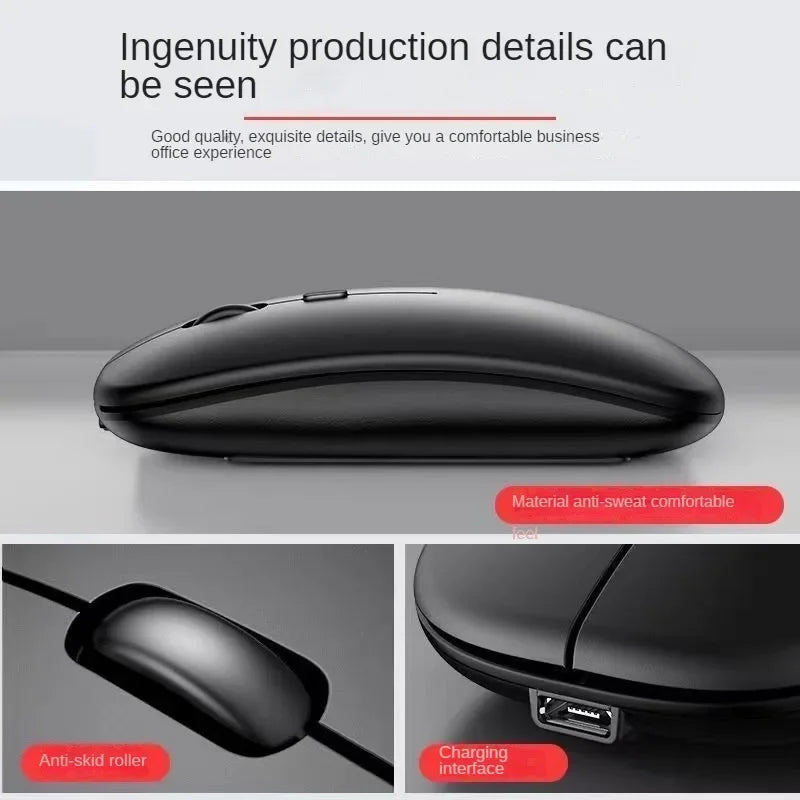 Drahtlose Maus für Laptop-PC Bluetooth Wiederaufladbare Mäuse Computer Stille Mäuse USB-Maus Ergonomische Gaming-Maus für Xiaomi Pad