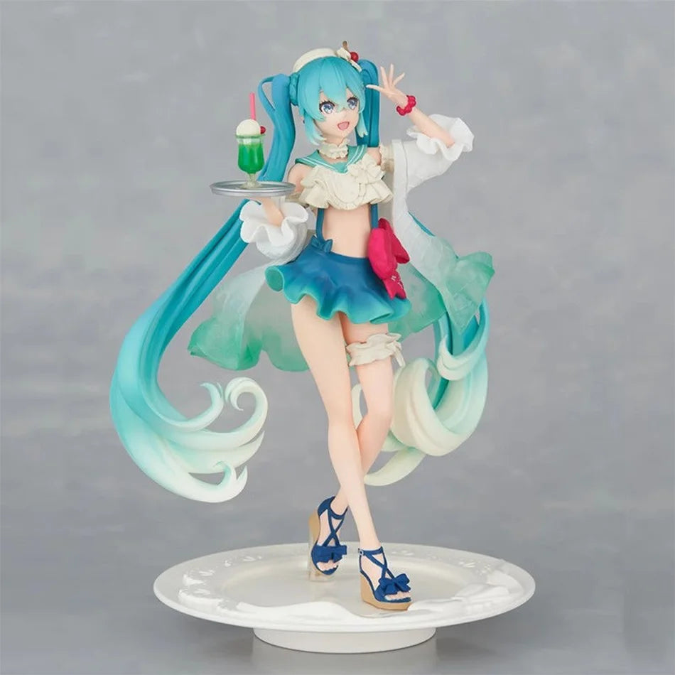 Neue Hatsune Miku Figur Sodacremekleid Die Requisiten Desktop-Dekoration Sammlung PVC Modell Spielzeug Kinder Geschenke