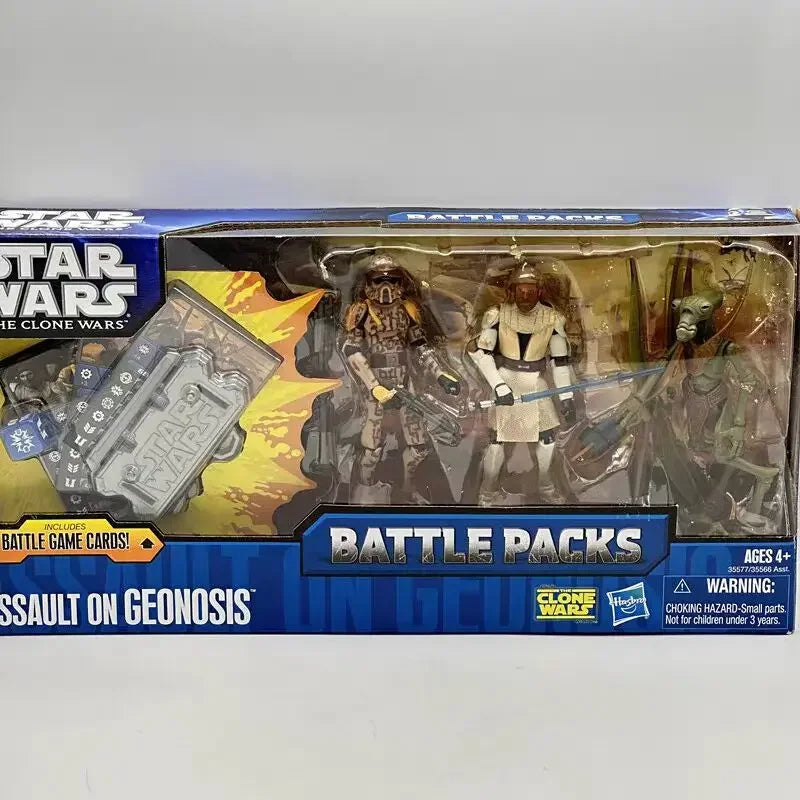 Star Wars Box Damaged Battle Packs Cad Bane Escape Stop the Zillo Beast Defend of Kamino Capture the Droids 3.75" Action Figure