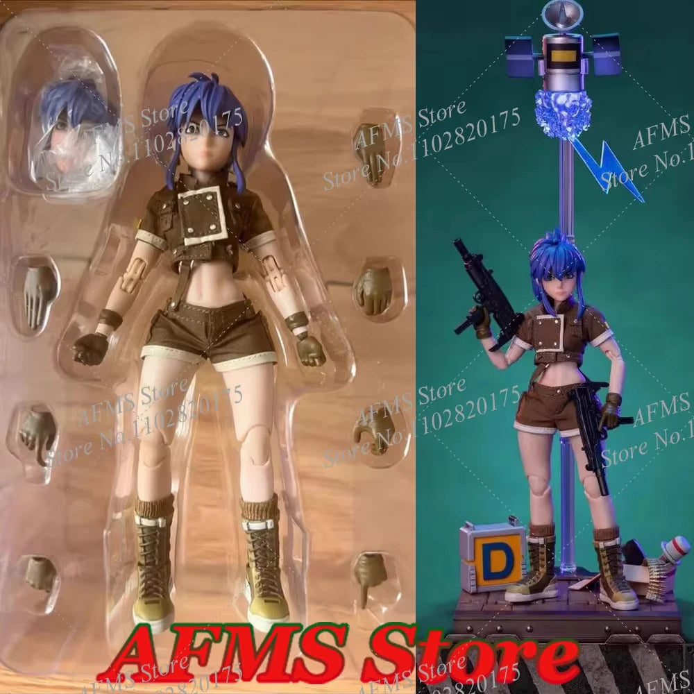TUNSHI 1/12 Scale Collectible Figure Leona Heidern Anime Fighting Girl 6Inch Women Soldier Action Figure Model