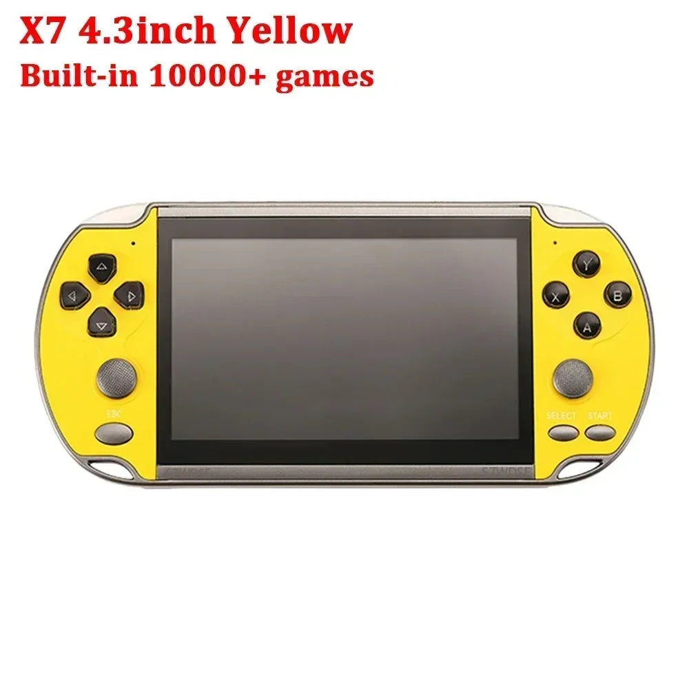 X7/X7 Plus Portable Gaming Console, 4.3/5.1-inch HD screen, Portable Audio-Video Player, Classic Games, Over 10,000 Free Built-