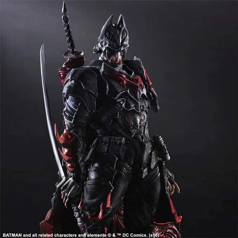 Play Arts Marvel Bushido Batman Action Figure 2017 Play Arts Kai BUSHIDO BATMAN 27cm Collectble Model Toy Gifts For Boyfriend