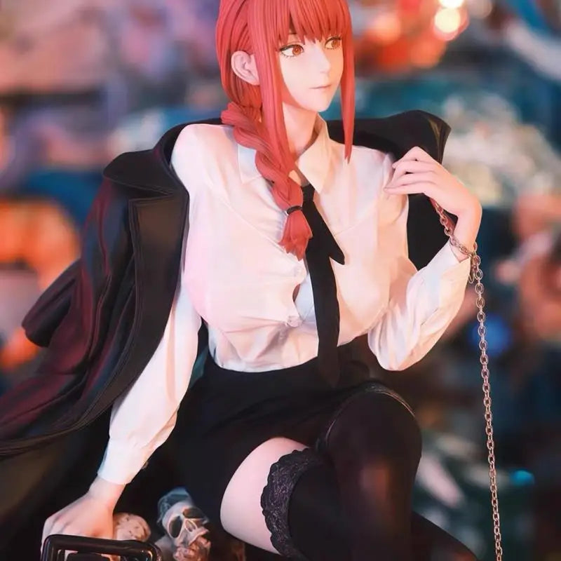 【In Stock】HHS Chainsaw Man 48cm Makima Limited Style Gk Figure Makima Action Figures Pvc Statue Desktop Ornamen Collection Model