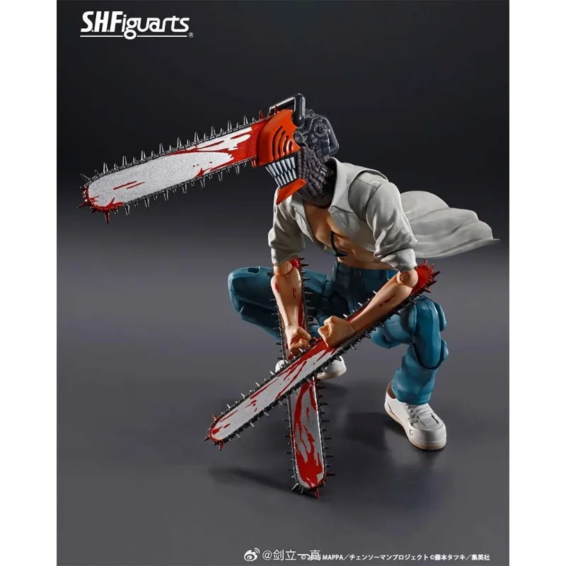 Bandai Genuine SHF Chainsaw Man -The Movie Reze Arc- Anime Action Figure Collectible Model Toys Ornament Gift Children Christmas