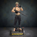 32cm Resident Evil Leon S. Kennedy Zombie Hunter Statue - Game Character Figure, Premium Collectible Desktop Model