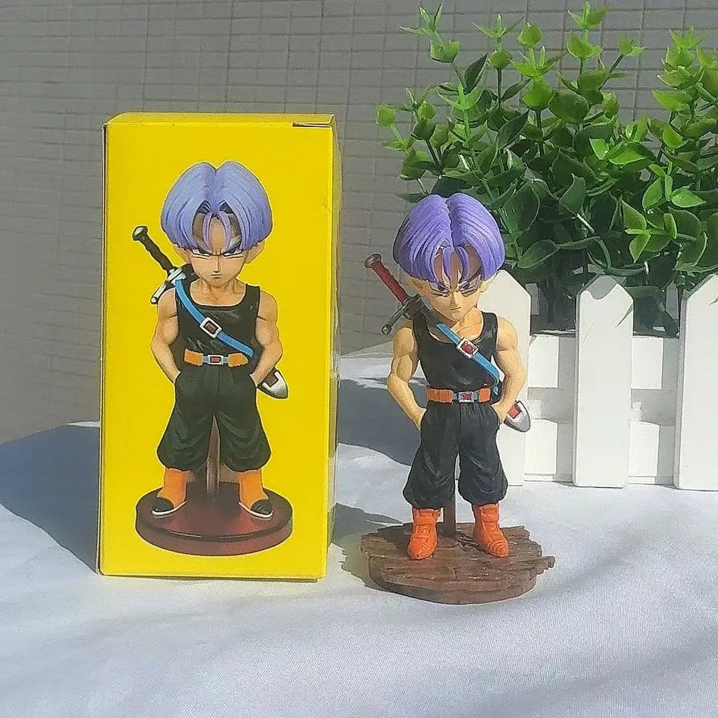 Dragon Ball Z 9cm Mini Trunks Figur Stehende Haltung Pvc Modell Statue Puppe Sammlung Dekoration Spielzeug Geschenk