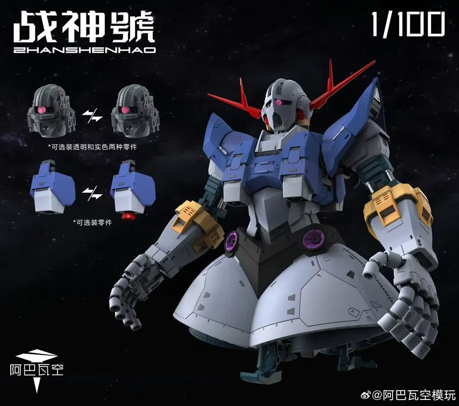 ABAWAKONG Model RG ZEONG Action Figure MSN-02 Anime Figures Zhanshenhao 1/100 Scale Assembly Model Kit Plastic Toy Birthday Gift