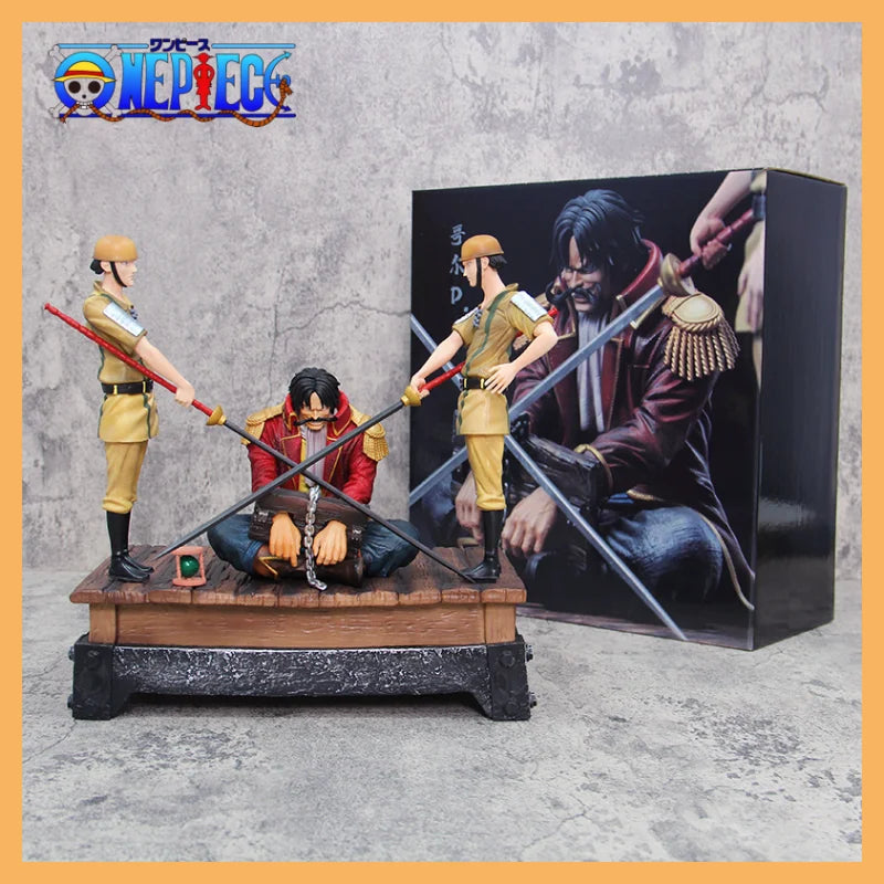 26cm One Piece Anime Figure Gol D Roger Sentenced Platform Action Figurine Pvc Statue Model Decoration Doll Christmas toy Gifts