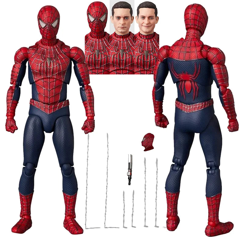 New Mafex No.241 Spider Man Toby Maguire Heroes Have No Return Friendly Neighborhood Gk Anime Action Figure Model Toys Gifts