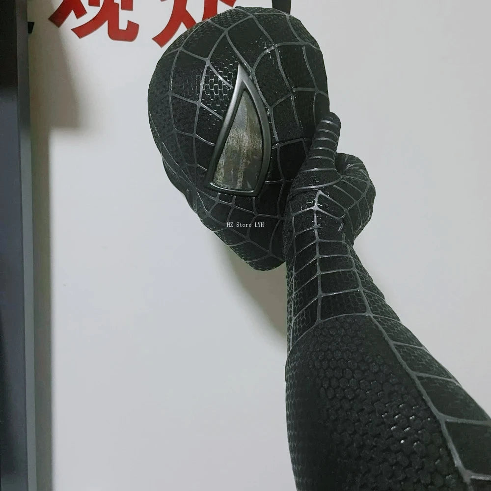 Black Toby Spiderman 3 Gloves Venom Screen Printed Glove Costume Accessories Cosplay Prop 3D Webs Patterns Halloween Cos Mittens