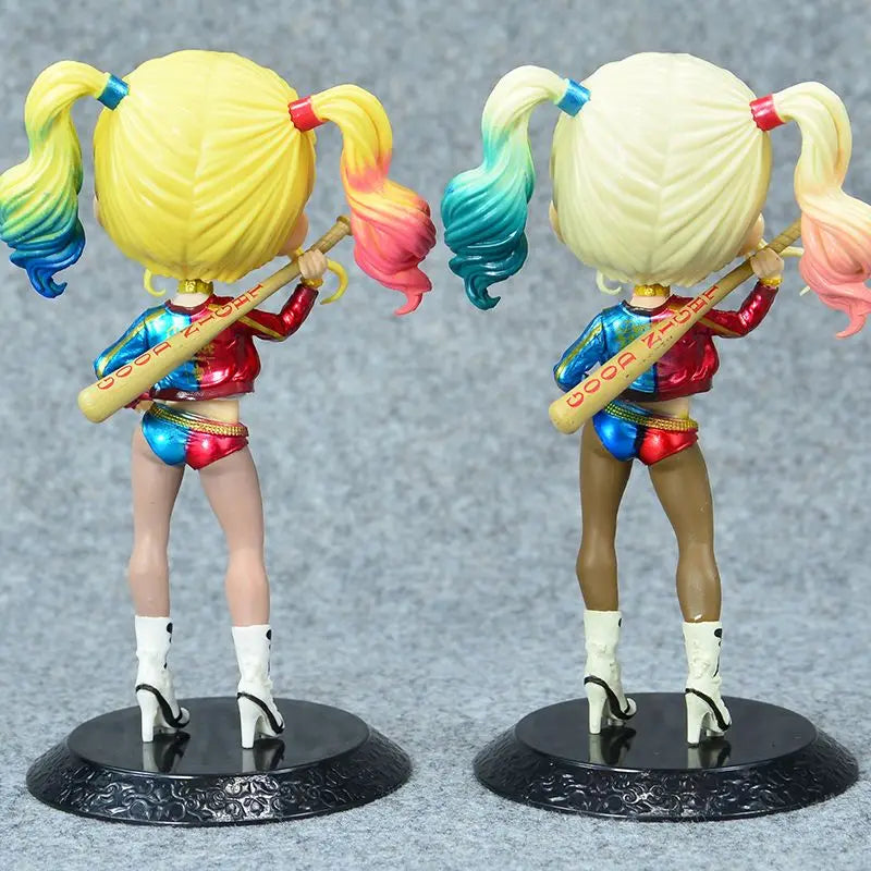 BeastKingdom Harley Quinn Joker Hand-made Figure Statue Creative High-value Cartoon Q Version Doll Car Computer Ornaments Gift