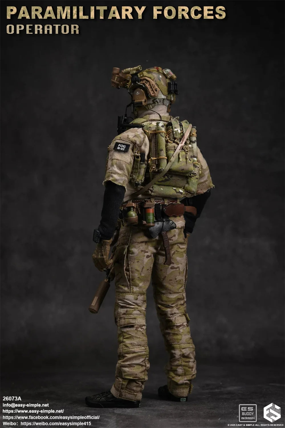 New Arrival 1/6 EASY&SIMPLE ES 26073A FOG Operation Unit Male Doll Full Set Toys Model About 12" Gift For Fans Collect