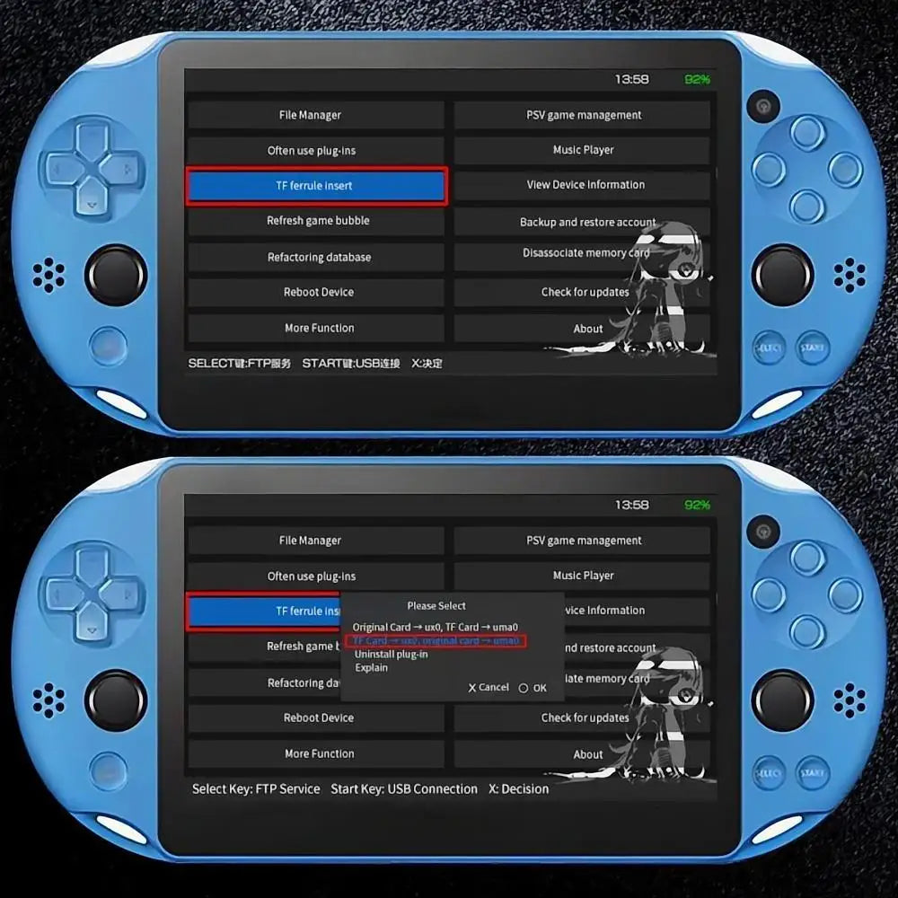 For PS Vita Memory TF Card Version 6.0 SD 2VITA Game Card Slot PSV 1000 2000 Adapter 3.65 System Mic