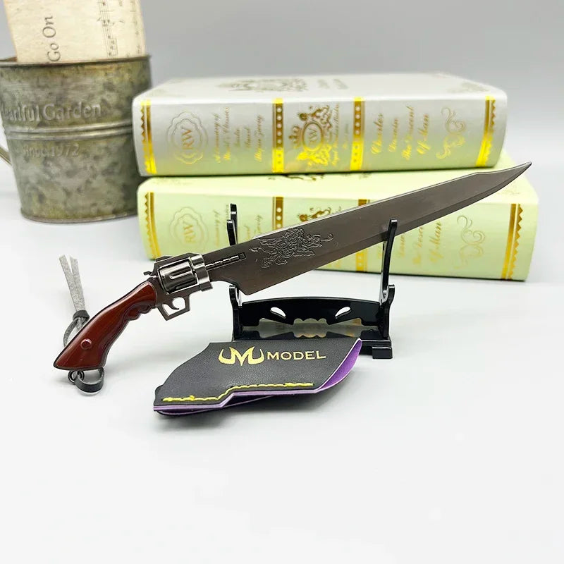 22 см револвер Gunblade Squall Leonhart FF8 метален меч оръжие модел Final Home Ornament Fantasy VIII игра периферни устройства играчки занаяти