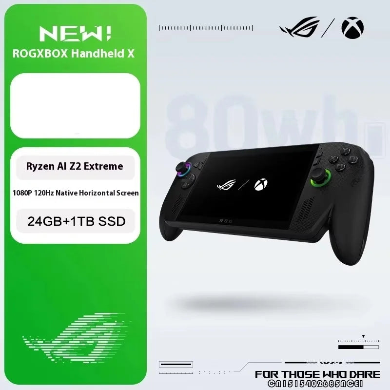 ROG XBOX ALLY X Handheld Game Players windows11 Ryzen AI Z2 Extreme Processor Integrated Graphics 7-inch 120Hz Screen 24GB+1TB